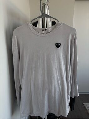 Comme des Garcons Play white long sleeve